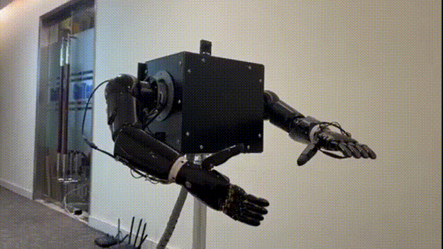 Teleoperated Humanoid Robot GIF